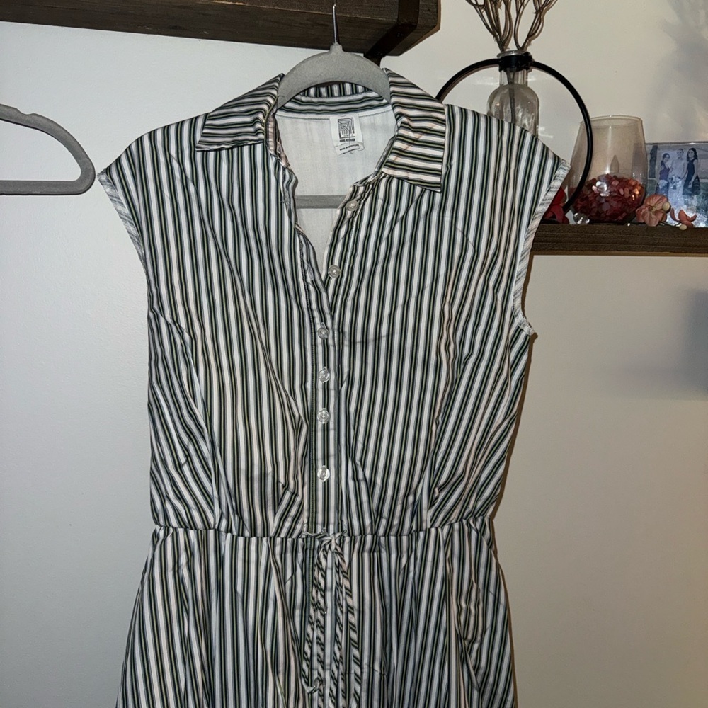 Striped Gray Dress